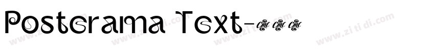 Posterama Text字体转换